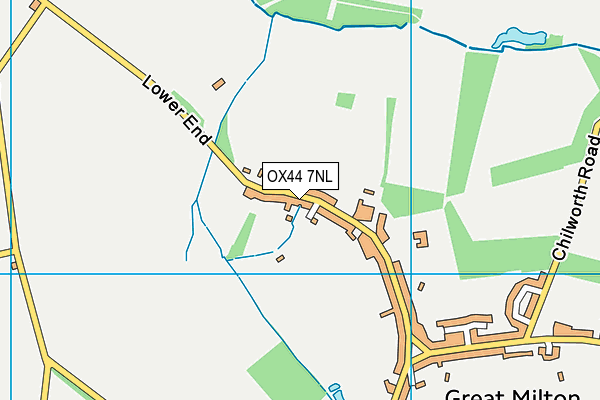 OX44 7NL map - OS VectorMap District (Ordnance Survey) OX44 7NL map - OS VectorMap District (Ordnance Survey)