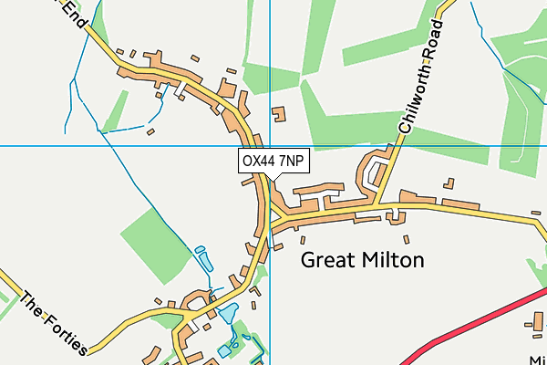 OX44 7NP map - OS VectorMap District (Ordnance Survey) OX44 7NP map - OS VectorMap District (Ordnance Survey)