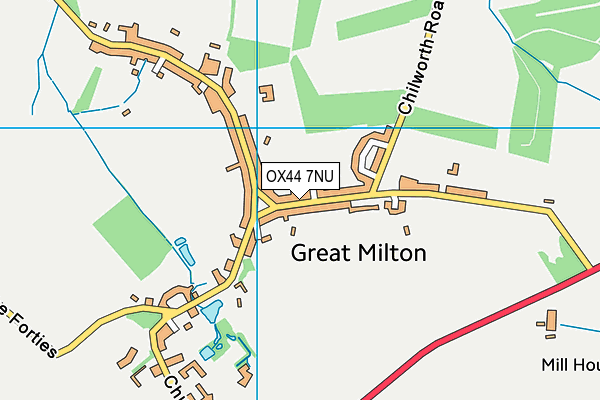 OX44 7NU map - OS VectorMap District (Ordnance Survey) OX44 7NU map - OS VectorMap District (Ordnance Survey)