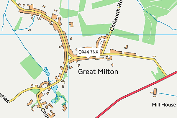OX44 7NX map - OS VectorMap District (Ordnance Survey) OX44 7NX map - OS VectorMap District (Ordnance Survey)