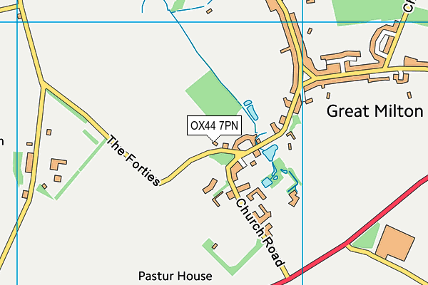 OX44 7PN map - OS VectorMap District (Ordnance Survey) OX44 7PN map - OS VectorMap District (Ordnance Survey)