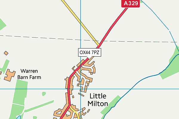 OX44 7PZ map - OS VectorMap District (Ordnance Survey)