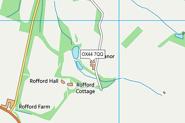 OX44 7QQ map - OS VectorMap District (Ordnance Survey) OX44 7QQ map - OS VectorMap District (Ordnance Survey)