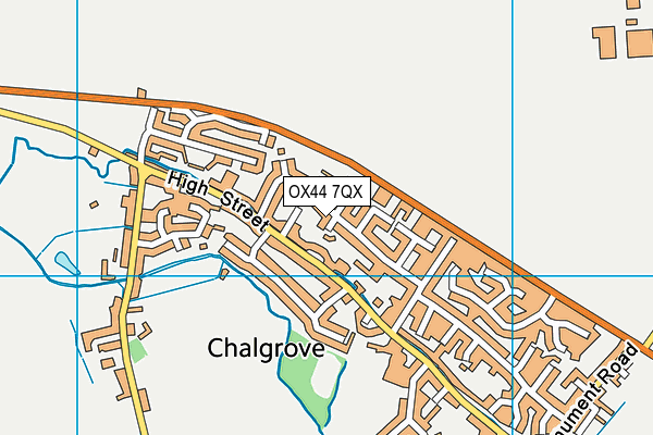 OX44 7QX map - OS VectorMap District (Ordnance Survey)