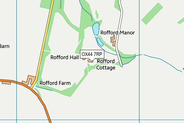 OX44 7RP map - OS VectorMap District (Ordnance Survey) OX44 7RP map - OS VectorMap District (Ordnance Survey)