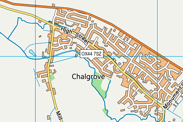 OX44 7SZ map - OS VectorMap District (Ordnance Survey) OX44 7SZ map - OS VectorMap District (Ordnance Survey)