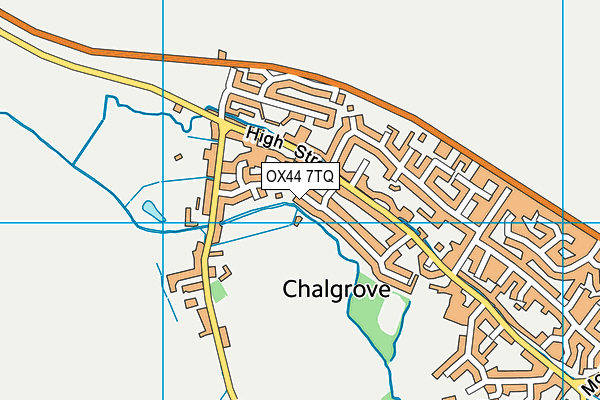 OX44 7TQ map - OS VectorMap District (Ordnance Survey) OX44 7TQ map - OS VectorMap District (Ordnance Survey)