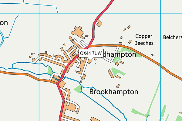 OX44 7UW map - OS VectorMap District (Ordnance Survey) OX44 7UW map - OS VectorMap District (Ordnance Survey)