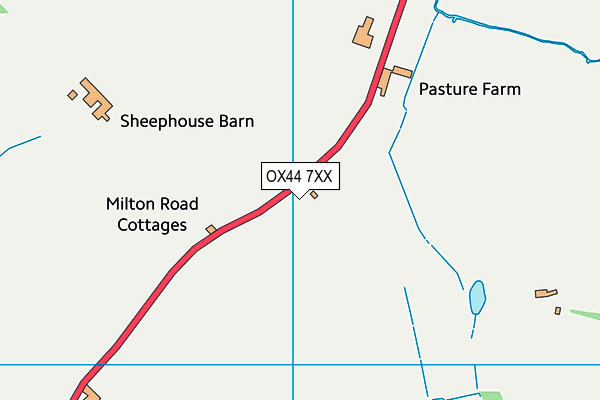 OX44 7XX map - OS VectorMap District (Ordnance Survey) OX44 7XX map - OS VectorMap District (Ordnance Survey)