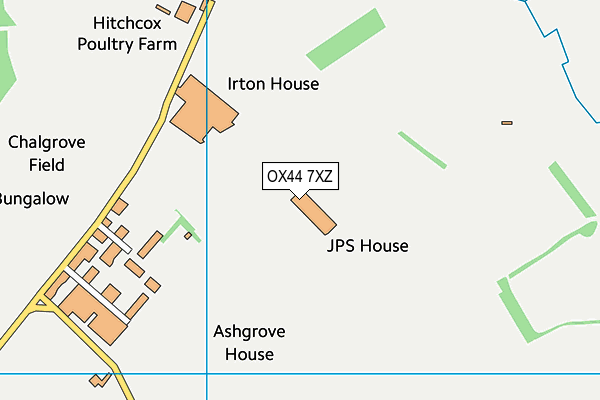 OX44 7XZ map - OS VectorMap District (Ordnance Survey) OX44 7XZ map - OS VectorMap District (Ordnance Survey)