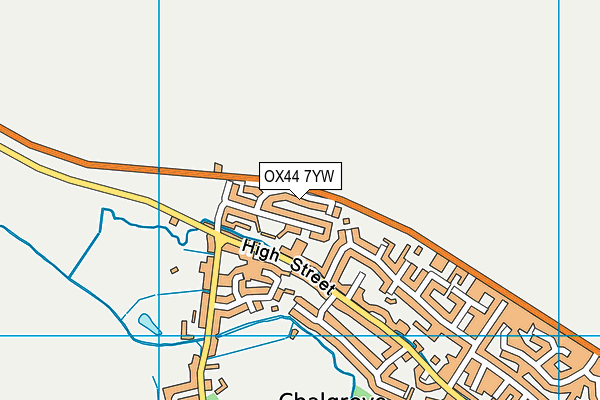 OX44 7YW map - OS VectorMap District (Ordnance Survey) OX44 7YW map - OS VectorMap District (Ordnance Survey)
