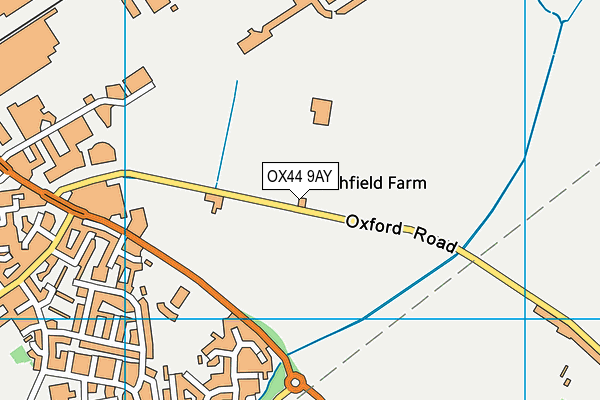 OX44 9AY map - OS VectorMap District (Ordnance Survey) OX44 9AY map - OS VectorMap District (Ordnance Survey)