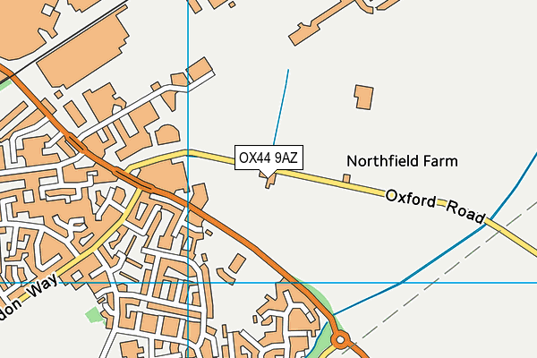 OX44 9AZ map - OS VectorMap District (Ordnance Survey) OX44 9AZ map - OS VectorMap District (Ordnance Survey)