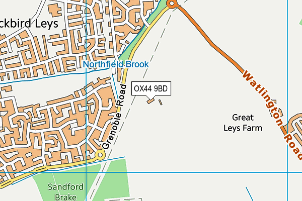 OX44 9BD map - OS VectorMap District (Ordnance Survey) OX44 9BD map - OS VectorMap District (Ordnance Survey)