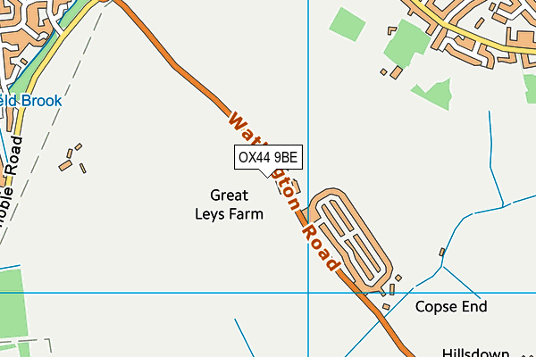 OX44 9BE map - OS VectorMap District (Ordnance Survey) OX44 9BE map - OS VectorMap District (Ordnance Survey)