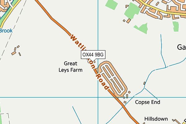 OX44 9BG map - OS VectorMap District (Ordnance Survey) OX44 9BG map - OS VectorMap District (Ordnance Survey)