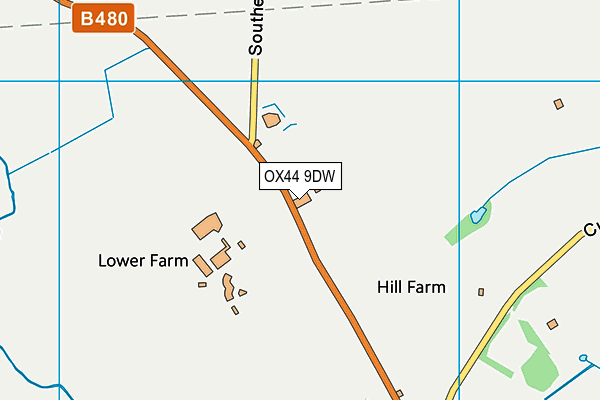 OX44 9DW map - OS VectorMap District (Ordnance Survey) OX44 9DW map - OS VectorMap District (Ordnance Survey)
