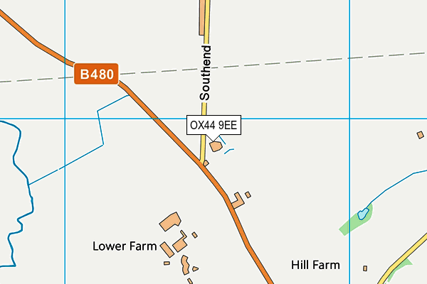 OX44 9EE map - OS VectorMap District (Ordnance Survey) OX44 9EE map - OS VectorMap District (Ordnance Survey)