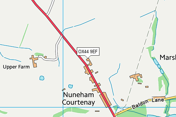 OX44 9EF map - OS VectorMap District (Ordnance Survey) OX44 9EF map - OS VectorMap District (Ordnance Survey)