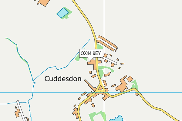 OX44 9EY map - OS VectorMap District (Ordnance Survey) OX44 9EY map - OS VectorMap District (Ordnance Survey)