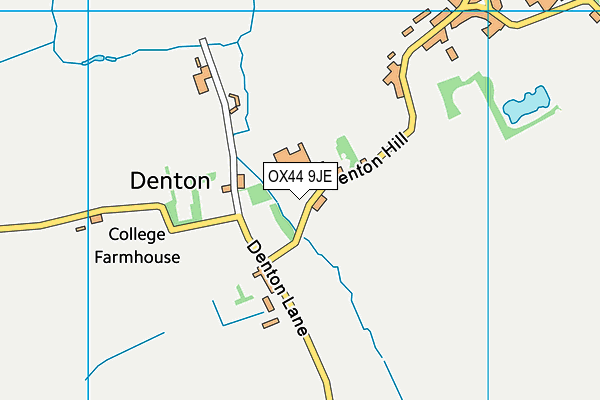 OX44 9JE map - OS VectorMap District (Ordnance Survey) OX44 9JE map - OS VectorMap District (Ordnance Survey)