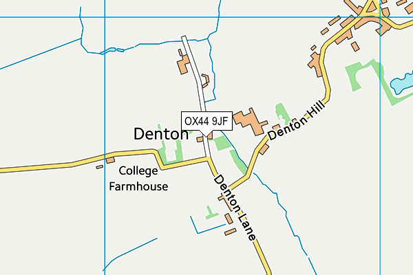 OX44 9JF map - OS VectorMap District (Ordnance Survey) OX44 9JF map - OS VectorMap District (Ordnance Survey)