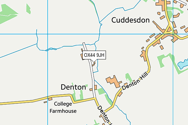 OX44 9JH map - OS VectorMap District (Ordnance Survey) OX44 9JH map - OS VectorMap District (Ordnance Survey)
