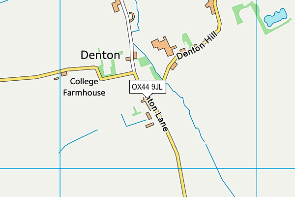 OX44 9JL map - OS VectorMap District (Ordnance Survey) OX44 9JL map - OS VectorMap District (Ordnance Survey)