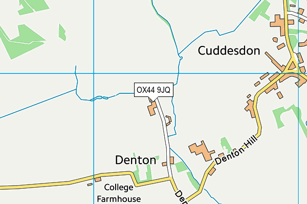 OX44 9JQ map - OS VectorMap District (Ordnance Survey) OX44 9JQ map - OS VectorMap District (Ordnance Survey)