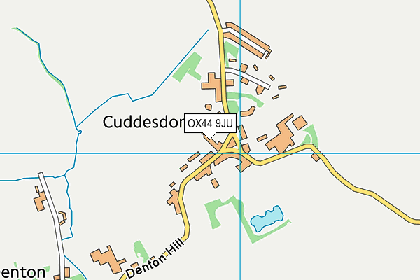 OX44 9JU map - OS VectorMap District (Ordnance Survey) OX44 9JU map - OS VectorMap District (Ordnance Survey)
