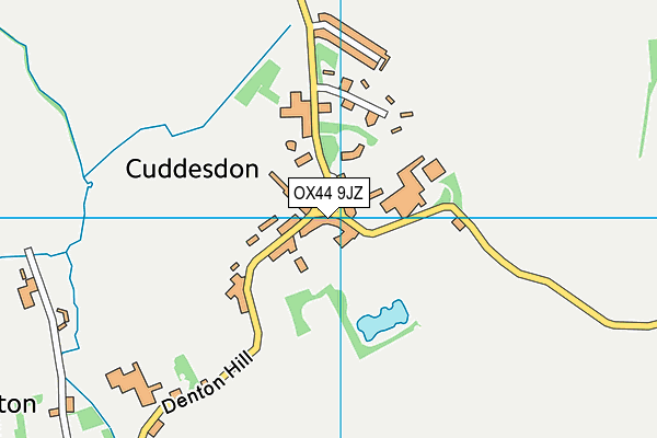 OX44 9JZ map - OS VectorMap District (Ordnance Survey) OX44 9JZ map - OS VectorMap District (Ordnance Survey)