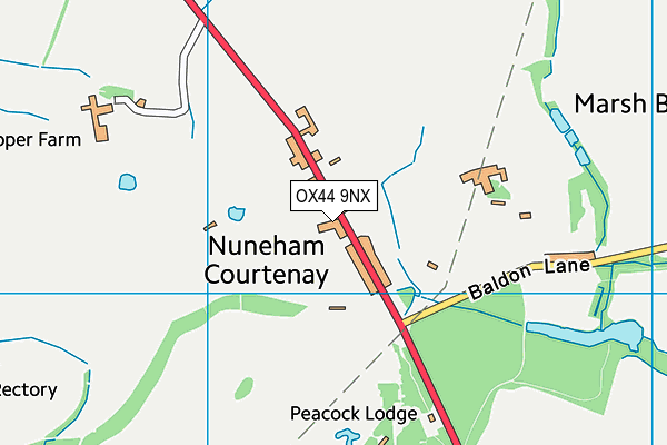 OX44 9NX map - OS VectorMap District (Ordnance Survey) OX44 9NX map - OS VectorMap District (Ordnance Survey)