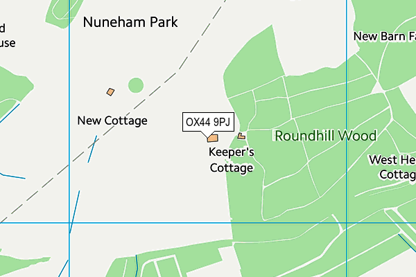 OX44 9PJ map - OS VectorMap District (Ordnance Survey) OX44 9PJ map - OS VectorMap District (Ordnance Survey)