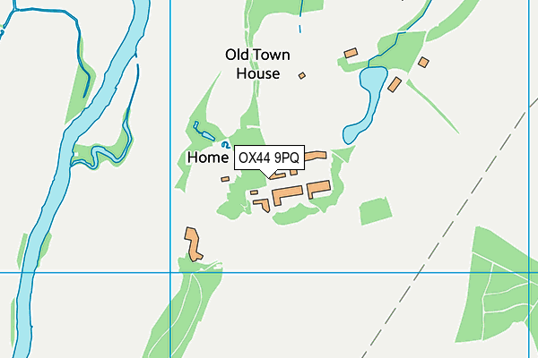 OX44 9PQ map - OS VectorMap District (Ordnance Survey) OX44 9PQ map - OS VectorMap District (Ordnance Survey)