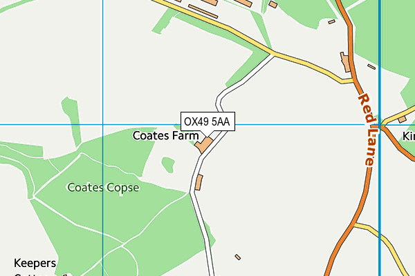 OX49 5AA map - OS VectorMap District (Ordnance Survey) OX49 5AA map - OS VectorMap District (Ordnance Survey)