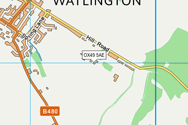 OX49 5AE map - OS VectorMap District (Ordnance Survey) OX49 5AE map - OS VectorMap District (Ordnance Survey)