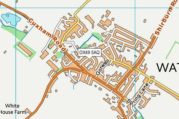 OX49 5AQ map - OS VectorMap District (Ordnance Survey) OX49 5AQ map - OS VectorMap District (Ordnance Survey)