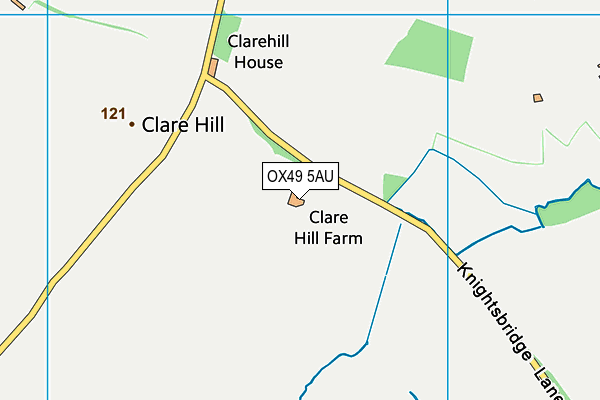 OX49 5AU map - OS VectorMap District (Ordnance Survey) OX49 5AU map - OS VectorMap District (Ordnance Survey)