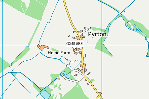 OX49 5BE map - OS VectorMap District (Ordnance Survey) OX49 5BE map - OS VectorMap District (Ordnance Survey)