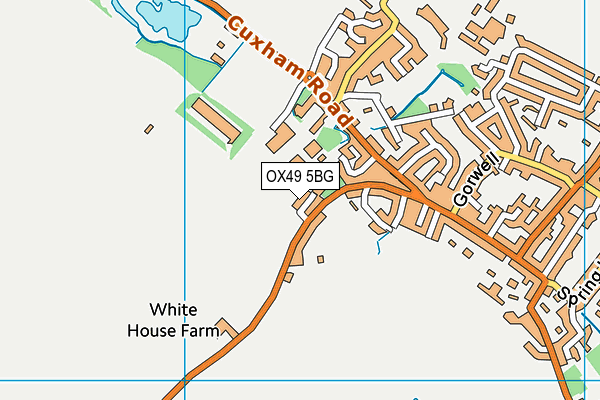 OX49 5BG map - OS VectorMap District (Ordnance Survey) OX49 5BG map - OS VectorMap District (Ordnance Survey)