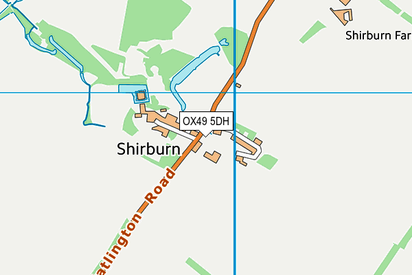 OX49 5DH map - OS VectorMap District (Ordnance Survey) OX49 5DH map - OS VectorMap District (Ordnance Survey)