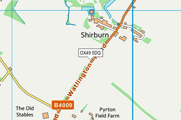 OX49 5DQ map - OS VectorMap District (Ordnance Survey) OX49 5DQ map - OS VectorMap District (Ordnance Survey)