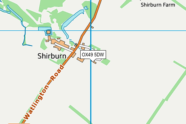 OX49 5DW map - OS VectorMap District (Ordnance Survey) OX49 5DW map - OS VectorMap District (Ordnance Survey)