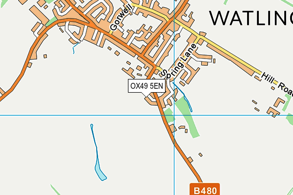OX49 5EN map - OS VectorMap District (Ordnance Survey) OX49 5EN map - OS VectorMap District (Ordnance Survey)