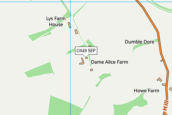 OX49 5EP map - OS VectorMap District (Ordnance Survey) OX49 5EP map - OS VectorMap District (Ordnance Survey)