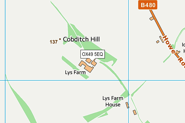 OX49 5EQ map - OS VectorMap District (Ordnance Survey) OX49 5EQ map - OS VectorMap District (Ordnance Survey)
