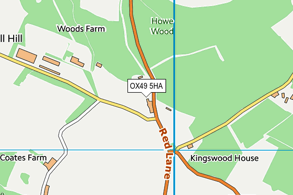 OX49 5HA map - OS VectorMap District (Ordnance Survey)