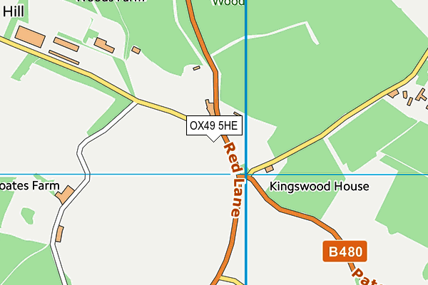 OX49 5HE map - OS VectorMap District (Ordnance Survey) OX49 5HE map - OS VectorMap District (Ordnance Survey)