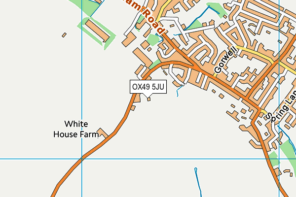 OX49 5JU map - OS VectorMap District (Ordnance Survey) OX49 5JU map - OS VectorMap District (Ordnance Survey)