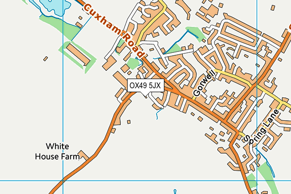OX49 5JX map - OS VectorMap District (Ordnance Survey) OX49 5JX map - OS VectorMap District (Ordnance Survey)